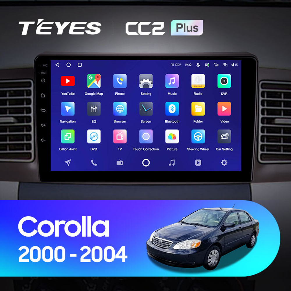 Teyes CC2 Plus 9" для Toyota Corolla E130 E120 2000 - 2004