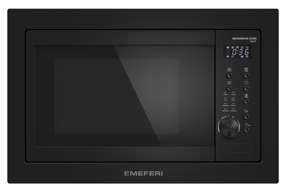 Встраиваемая микроволновая печь Meferi MMO6025BK POWER фото 