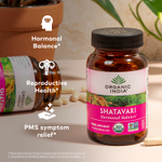Organic India, Шатавари, 90 вегетарианских капсул (400 мг на капсулу)