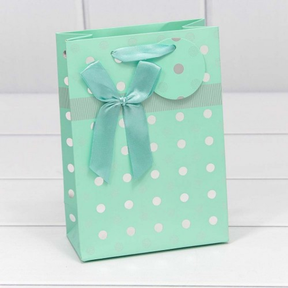 Пакет подарочный 14х20х7см "Леди" с тиснением (Микс)