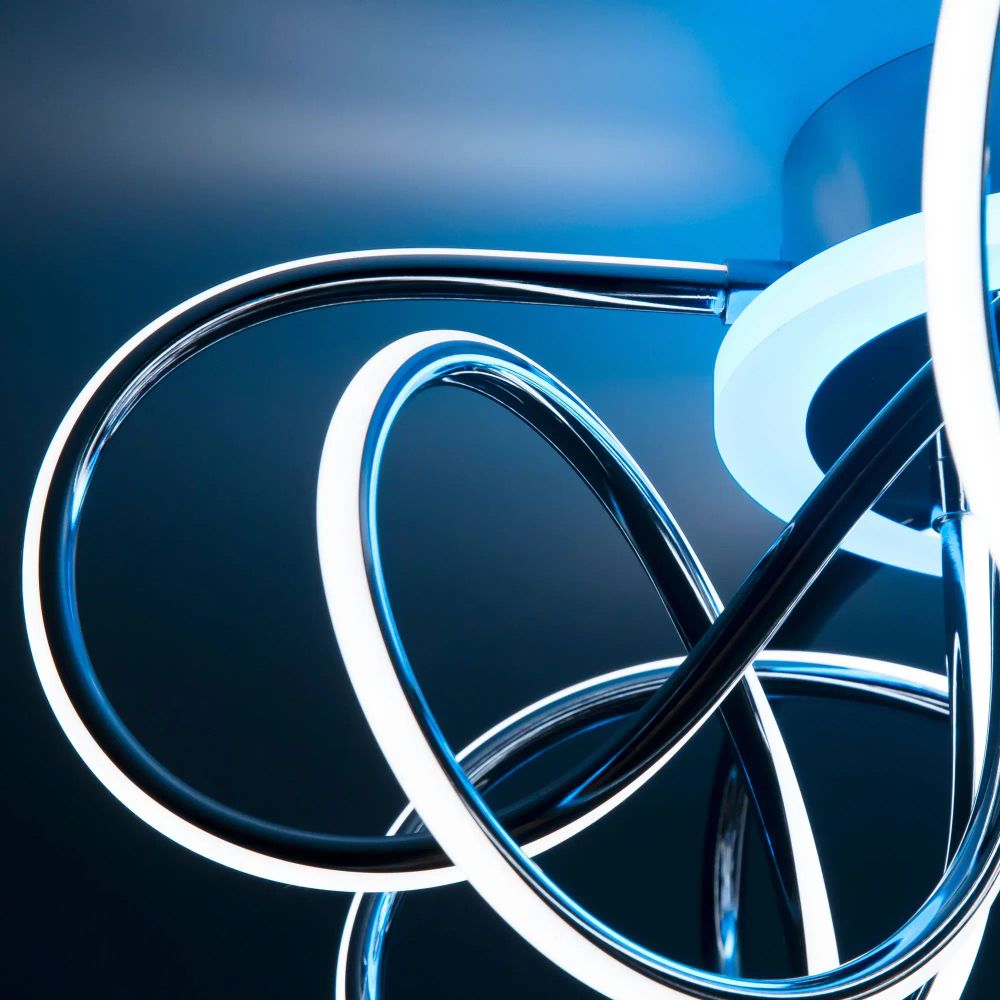 Citilux Джемини Смарт CL229A151E RGB Умная люстра Хром