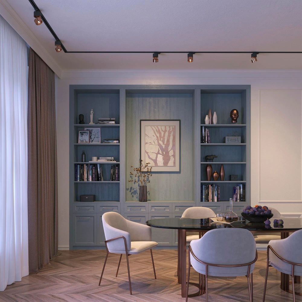 Светильник SP-PLURIO-TRACK-4TR-R77-9W Warm3000 (BK-COP, 36 deg, 230V) (Arlight, IP20 Металл, 3 года) 038123