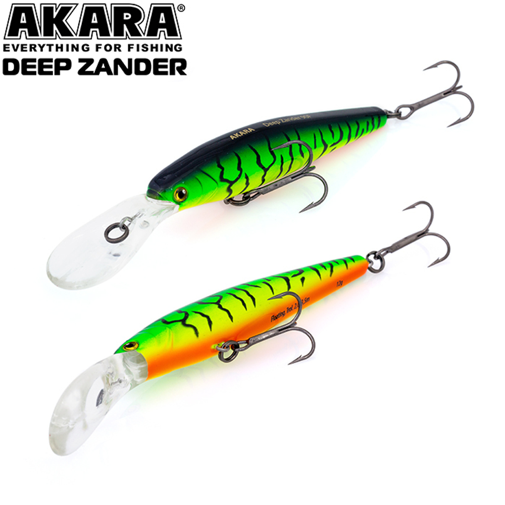 Воблер Akara Deep Zander 90F 12 гр. (3/7 oz 3,5 in) A68