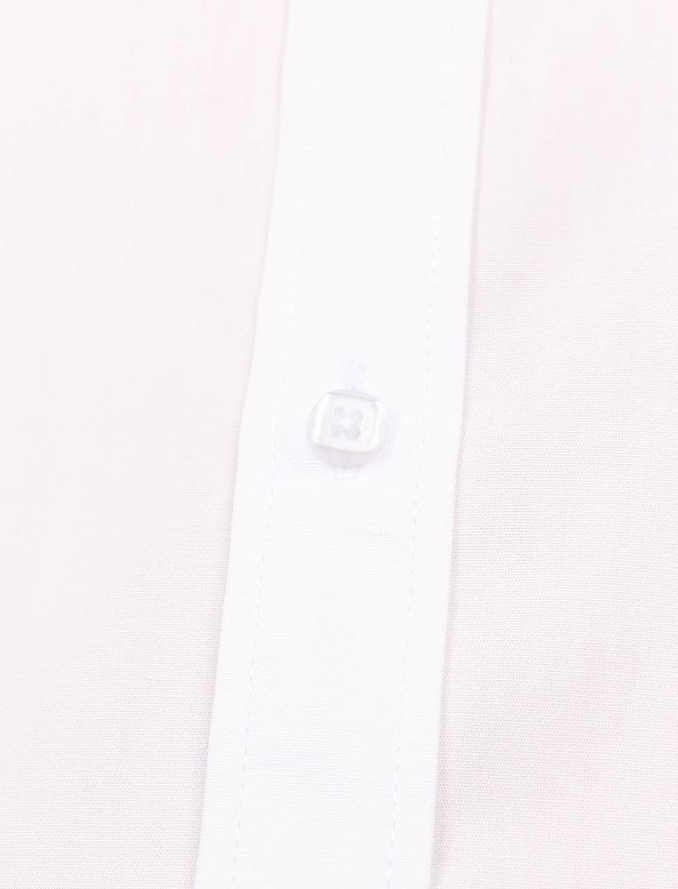 Рубашка белая приталенная TSAREVICH, 80% хлопка