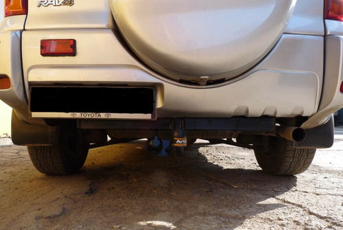 Фаркоп на TOYOTA RAV-4 з/к на двери (2009-2012) (без электрики, паспорт/сертификат в комплекте) Автос.TY 23