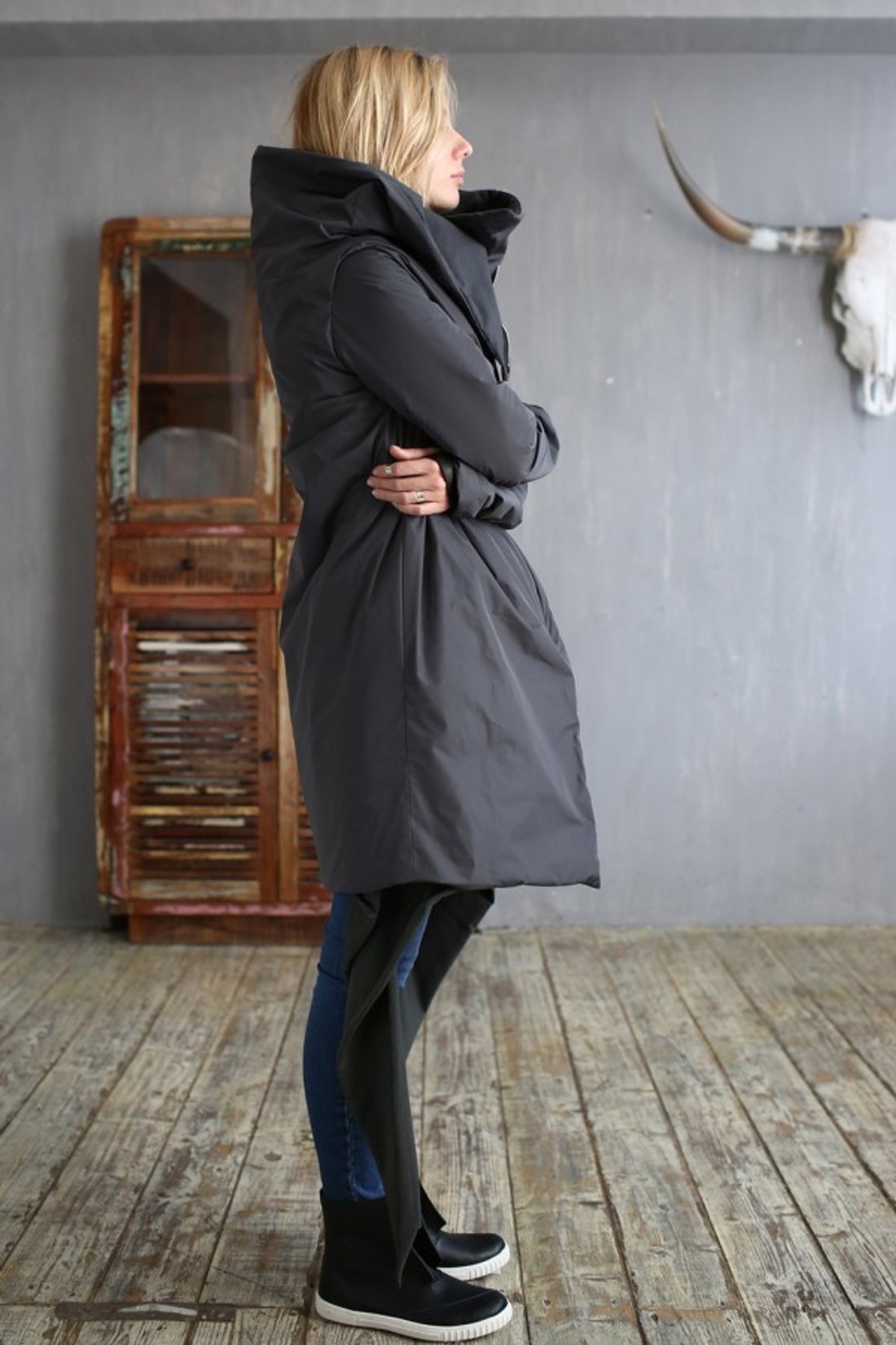 Пуховик «Wrap Anthracite»