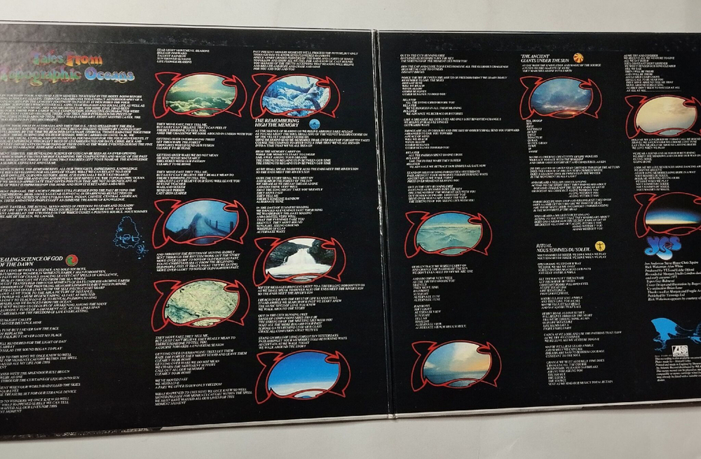 Винтажная виниловая пластинка LP Yes Tales From Topographic Oceans (Japan 1973) (No Obi) The Remembering