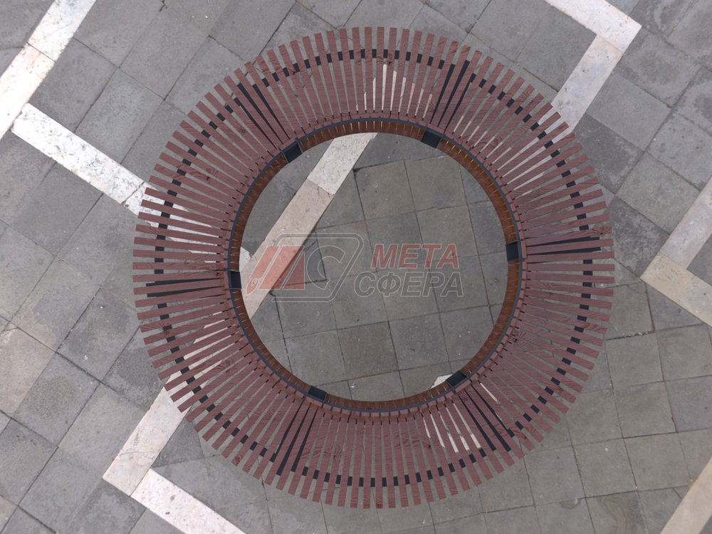 Скамейка Rail Road 02 круг