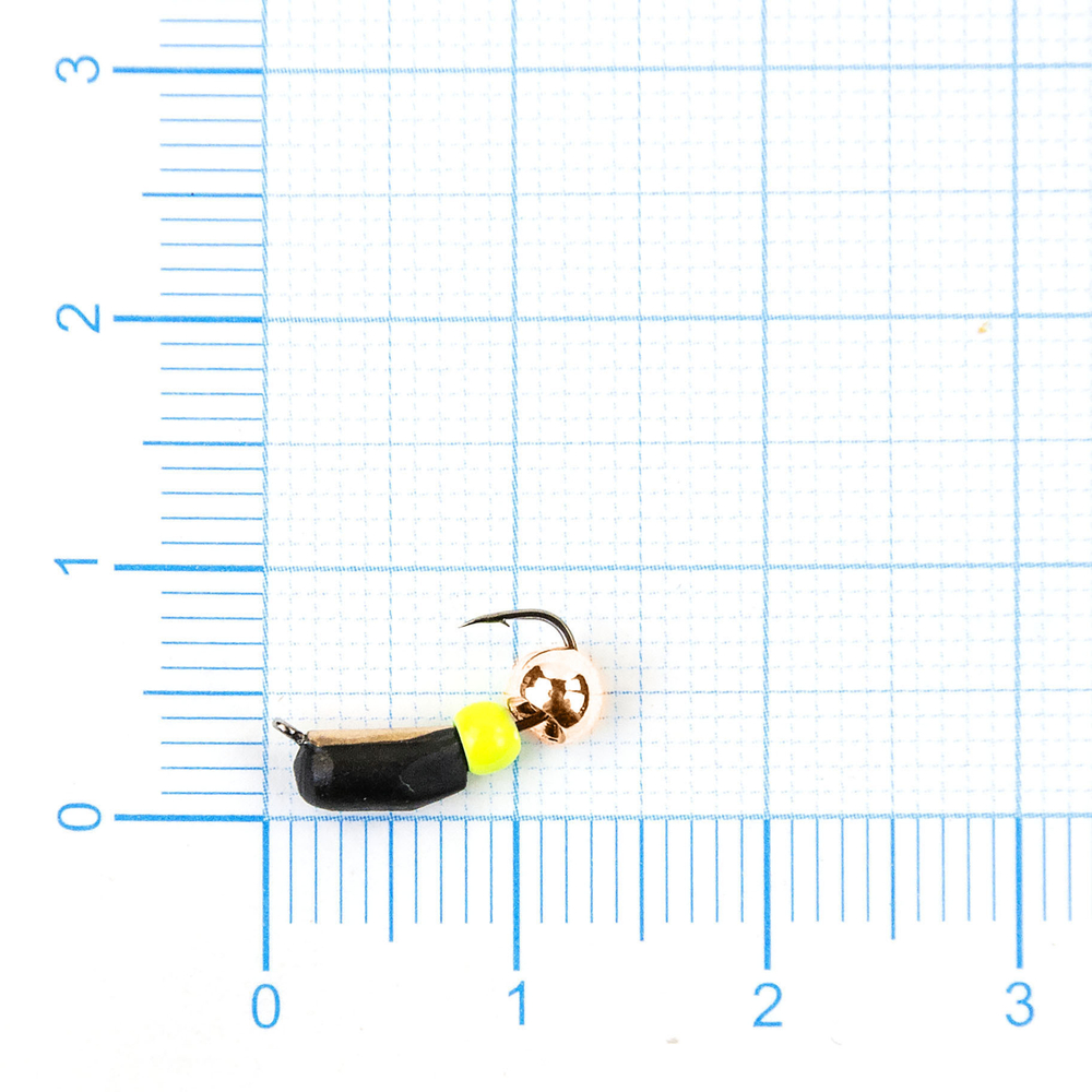 Мормышка Владимирская 616 "Гвоздик Тандем" с коронкой, 3мм, 1гр (10шт/уп)