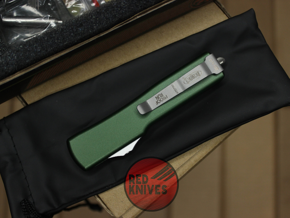 Нож Microtech UTX-70 A+++ Standard S/E - зеленый апокалиптик