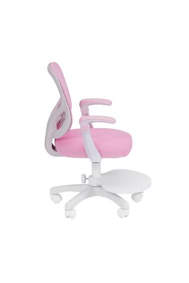 Кресло детское компьютерное CHAIRMAN CH106 розовый, с подножкой