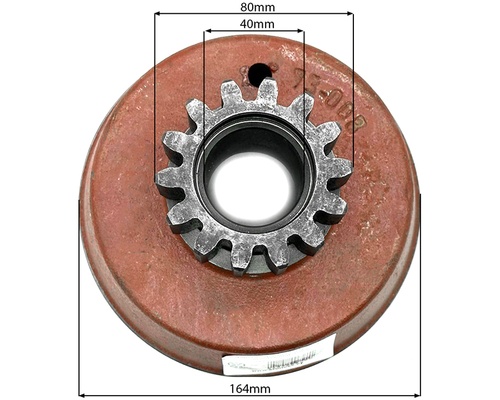 Барабан сцепления в сборе с шестерней Anna