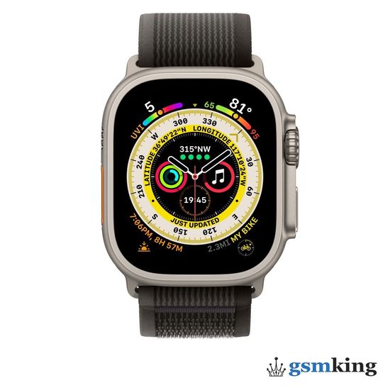 Apple Watch Trail Loop 49mm Black/Gray - (M/L 145–220mm)