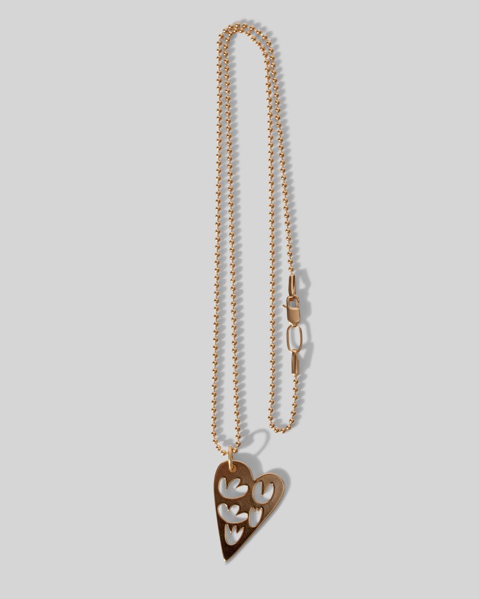 Подвеска Сердце Цветёт