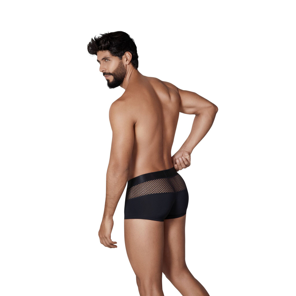 Черные трусы-хипсы с ажурными вставками Urge Trunks (Размер: M) (Цвет: черный)