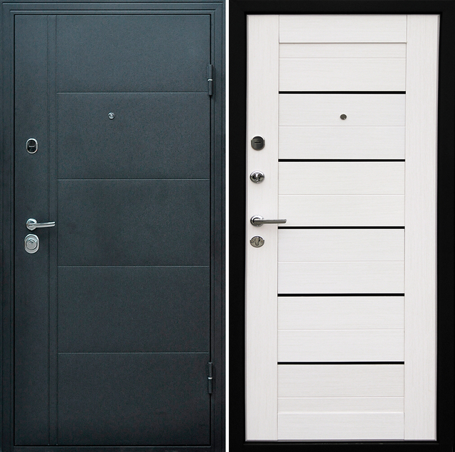 Входная дверь Эверест Царга Белёный дуб