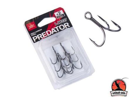 Крючки тройники Lucky Jonn PREDATOR LJH237 #4 6шт