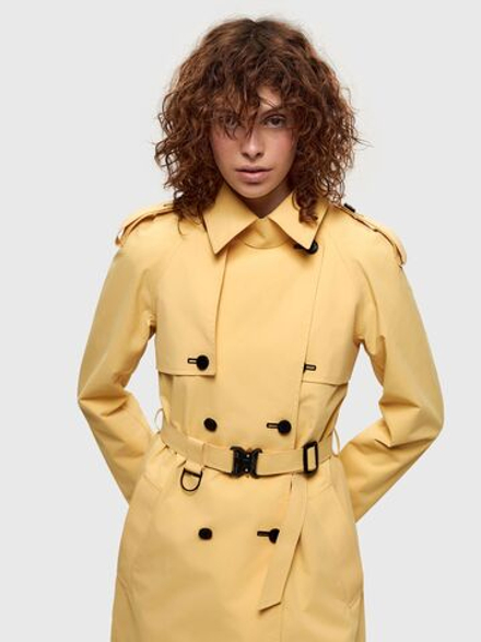 Женский тренч ИХАЛА (Ihala) NORPPA жёлтая дыня