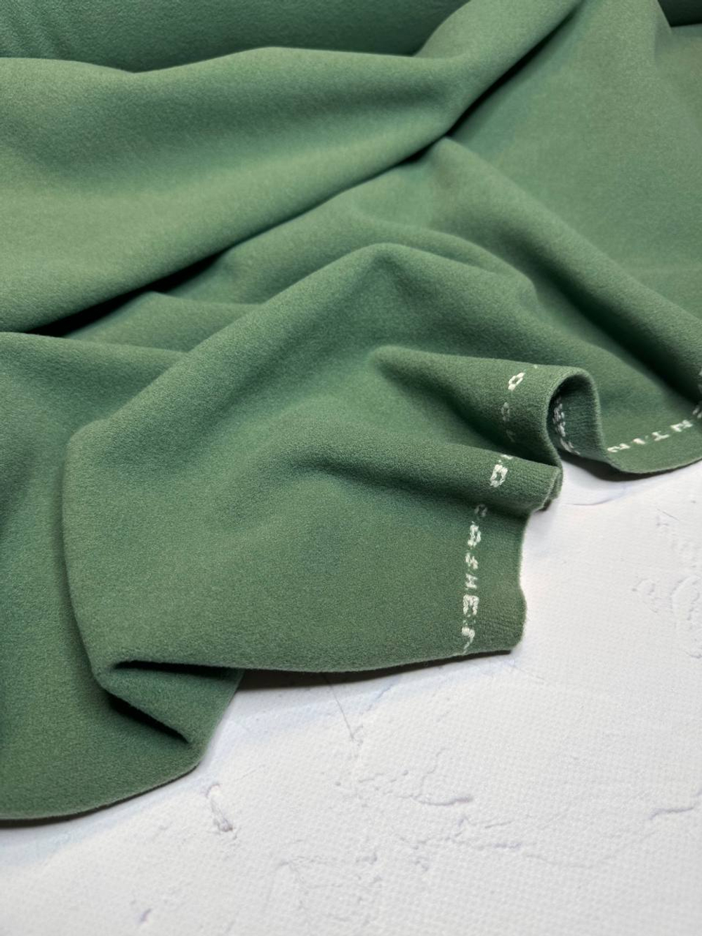 Пальтовая однотонная шерсть с кашемиром (Alta Moda для Valentino, 85%шерсть/15%кашемир, Зеленые глаза, 500 гр/м2, 150)