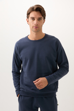 Мужской свитшот Retro Blue темно-синий