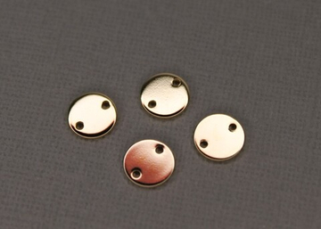 Коннектор круг 9 мм под золото