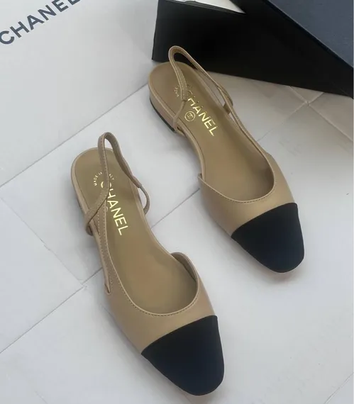 Балетки CHANEL Бежевые