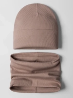 Шапка детская со снудом на осень