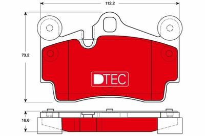 TRW - GDB1653DTE-TRW - Brake Pad Set, disc brake