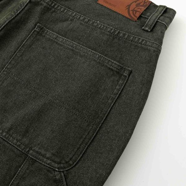 Джинсы Nineties темно-зеленые - фото 4