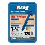 Шурупы с крупным шагом (Blue Kote) 1-1/4" -  1200 шт SML-C125B-1200-INT