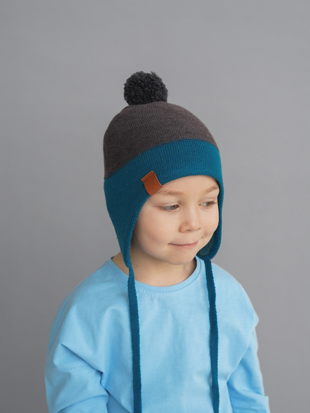 Шапка весенняя/осенняя вязаная (Атлантида) КОДИ