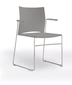 Web стул на полозьях с подлокотниками