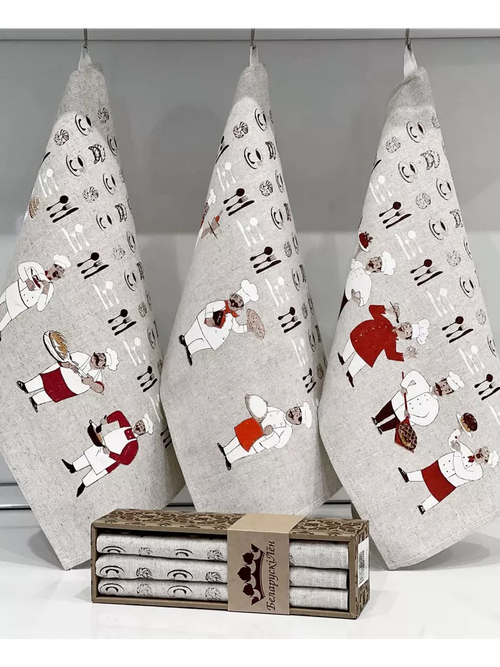 Наборов полотенец в коробочке из 3-х штук