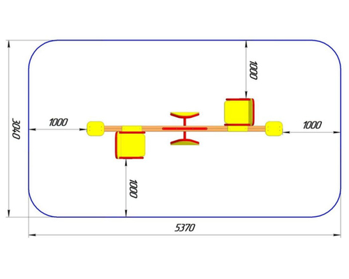 Качалка-балансир для маломобильных групп населения КБ-01МГ