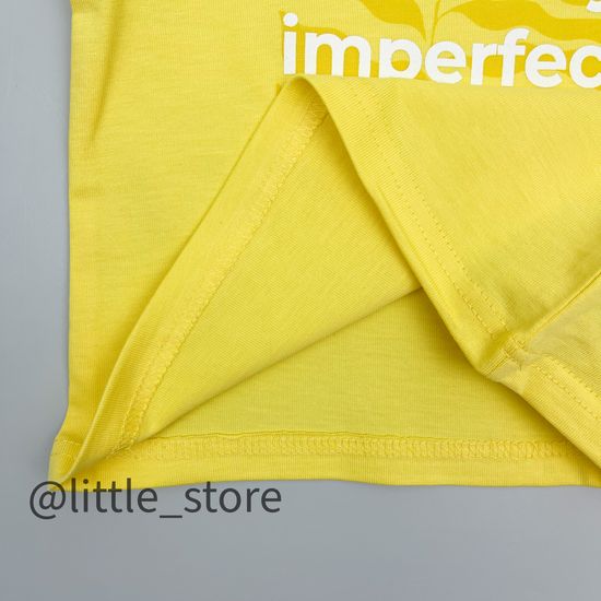 Футболка хлопковая "One love" Желтая, с принтом