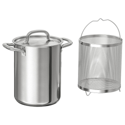 IKEA 365+ Кастрюля со вставкой, нержавеющая сталь, 5,0 л