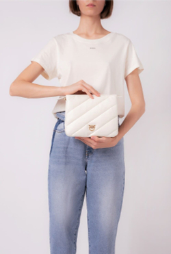 SMALL TWINS BAG MAXI QUILT – white