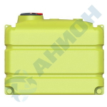 Емкость прямоугольная 3300 л мод. КАС, с откидной крышкой с клапаном и со сливными патрубками Д100мм. Анион 3300 л. вертикальная (2105x1110x1735см;желтый) - арт.559583