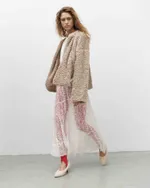 Куртка One Two Faux Fur Beige