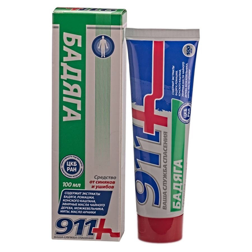 911 Бадяга гель для тела косметический 100 мл