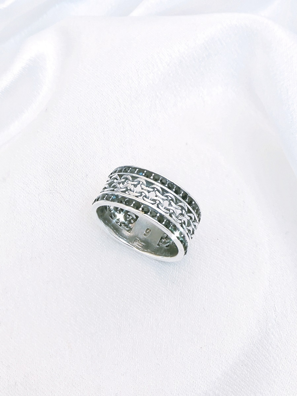 "Макатава" кольцо в серебряном покрытии