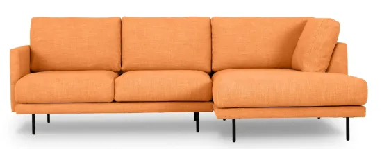 Диван Ricadi угловой цвет оранжевый