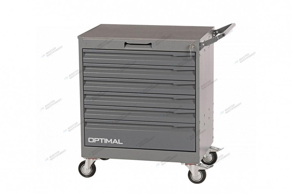Тележка инструментальная, 6 выдвижных серых ящиков OPTIMAL NT226 7012/7015