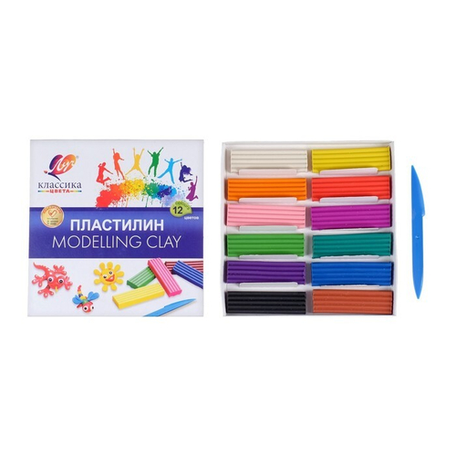Пластилин "Классика" 12 цв.