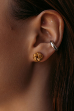 Кафф "Бублик" мини в серебре