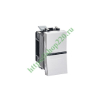 Одноклавишный выключатель 1 модуль ABB Zenit, альпийский белый (N2101 BL) 2CLA210100N1101