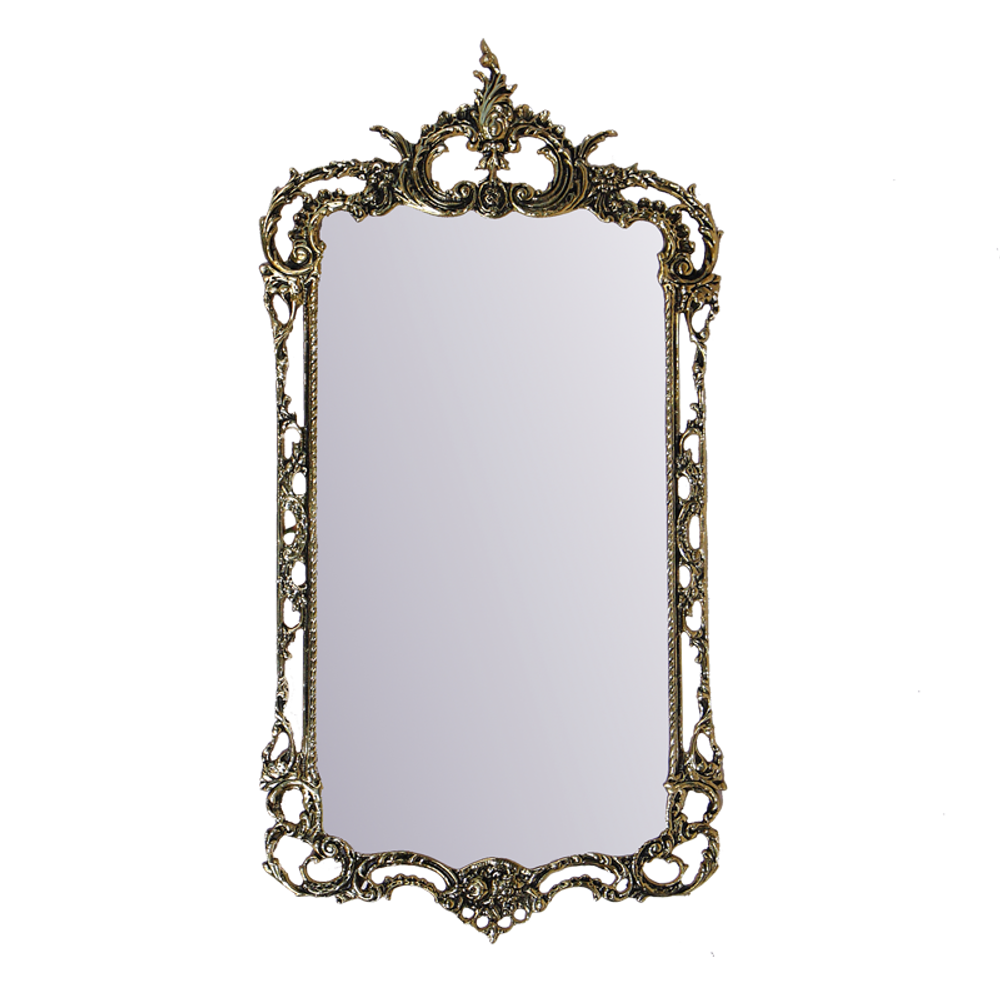 Bello De Bronze Зеркало в раме Рэтта, золото