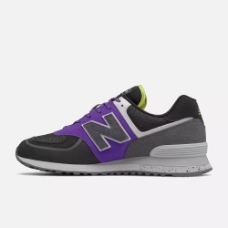New balance 574 purple black sales