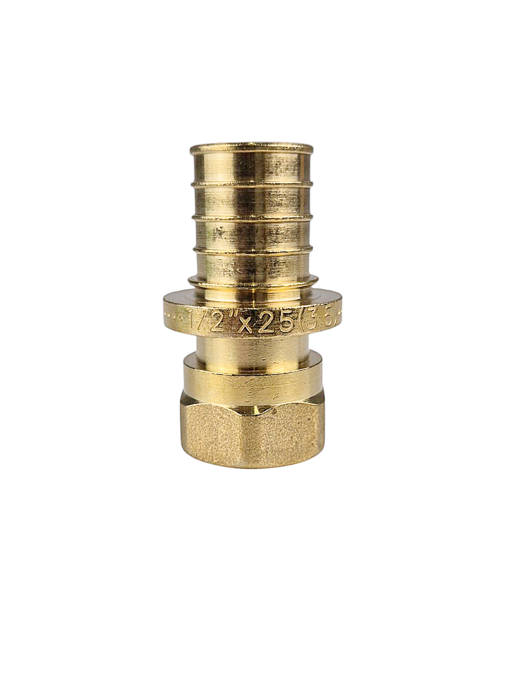 Муфта аксиальная, латунь, внутренняя резьба,25х1/2", желтый, RTP (150/5)