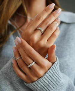 пара колец лавровые веточки прямые